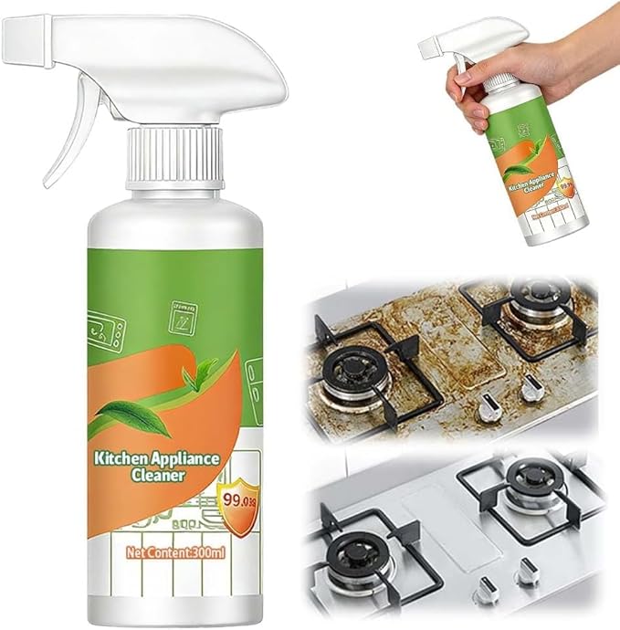 Electrolyzed Ion Kitchen Cleaner Spray,10.14oz Fly Cleanse Natural Formula to Household Appliances,Kitchen Appliance Cleaner,For Hold,Oven,Stove,Range Hood (1pcs)