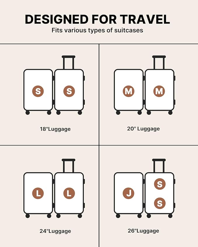 Travel Vacuum Seal Bags for Clothing with Rechargeable Cordless Pump, VINTAR 24 Pack (6J+6L+6M+6S) Carry-on Size Space Saver Vacuum Storage Bags, Compression Packing Bags for Luggage and Suitcase