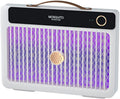 Portable Mosquito Killer Lamp with 4000mAh Rechargeable Battery, Indoor and Outdoor Use, Silent Bug Zapper, Cordless Electric Mosquito Trap for Camping, Home, and Travel (Pearl White)