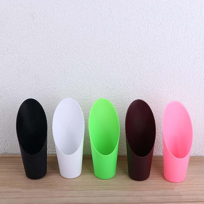 Pink Plastic Garden Soil Scoops, Cup Spade Shovel Mini Colorful Soil Scoops Plant Potting Shovels Bucket Shovel Gardening Tools Hand Tools Shovels(ZS417)