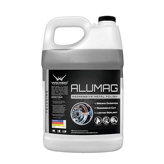 Alumag Heavy Cut Metal Polish for High Luster On Aluminum (1 Gallon)
