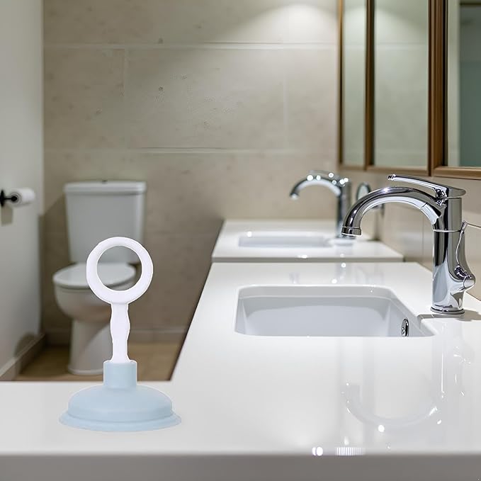 Blue Sink Plunger,Bathroom Small Drain Plunger Portable Kitchen Sink Drain Suction Cup Liquid Plumber Clog Remover Easy To Unclog,Cleaning Equipment for Bathrooms,Sinks,Baths and Showers