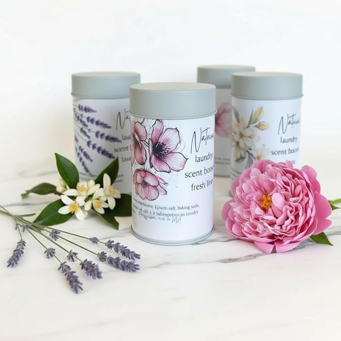 Laundry Brightener Scent Booster Natural Fabric Softener No Artificial Fragrances Zero Waste Simple Ingredients Essential Oil Blend