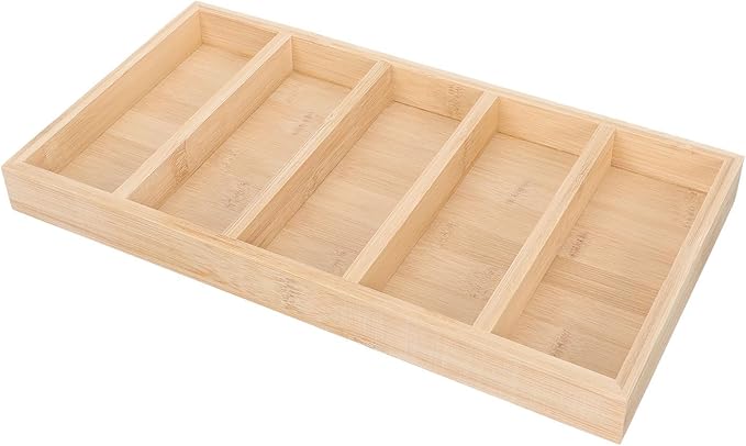 Ciieeo Wooden Sunglasses Tray and Glasses Organizer Eyewear Display Rack for Home and Shop, Multi-Grid Glasses Holder with 5pcs Set for Tabletop Storage