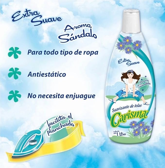 Carisma Aroma Sándalo Fabric Softener, 1L, 2 Pack