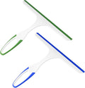 2 Pcs Shower Squeegee for Shower Glass Doors,Car Window Windshield Mirror Tile Cleaner Cleaning Wiper Squeegees Tool with Hook, Window Cleaning Shower Glass Squeegees