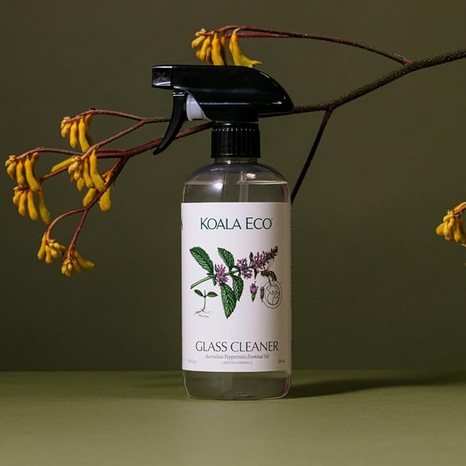 Koala Eco Glass Cleaner - with Australian Peppermint Essential Oil - 16oz