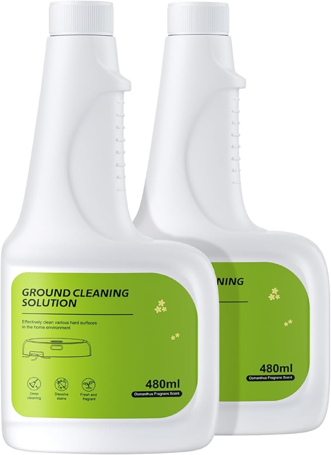 Floor Cleaning Solution, Dilution Ratio 1:200, 960 ml Osmanthus Scent Compatible with Eufy Cleaning Solution, Eco-Friendly, Plant-Based,Compatible with Omni C20, X8 Pro, X10 Omni, G series, L Series