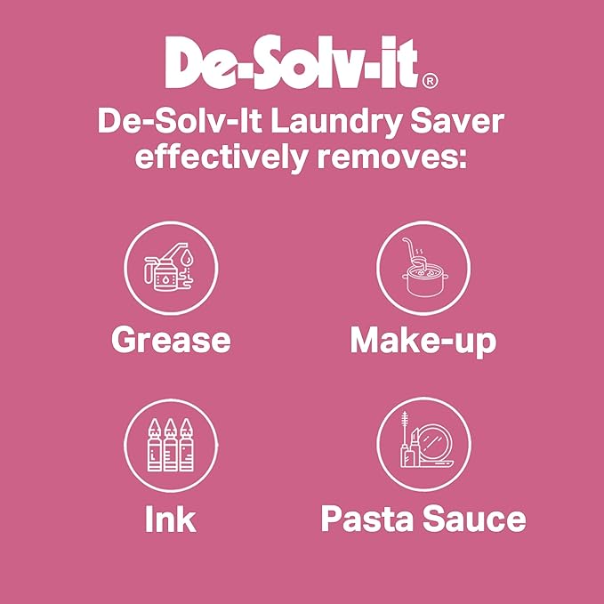 Orange-Sol De-Solv-It Laundry Saver, Instant Laundry Stain Removers, Spray and Wash Stain Remover, Powerful Spray Wash Formula, Hair & Skin-Safe, 12-Ounce