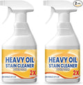 Heavy Duty Kitchen Degreaser Spray, Powerful Cleaner for Stubborn Oil Stains, Grease Remover for Stovetops, Countertops, Ovens & Grills, 2 PCS