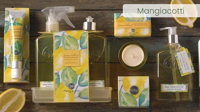 Mangiacotti Room Spritz Fabric Deodorizer Air Freshener Spray|Naturally Plant-Based with Essential Oils Room Fragrance, 8 Ounces, Lemon Verbena