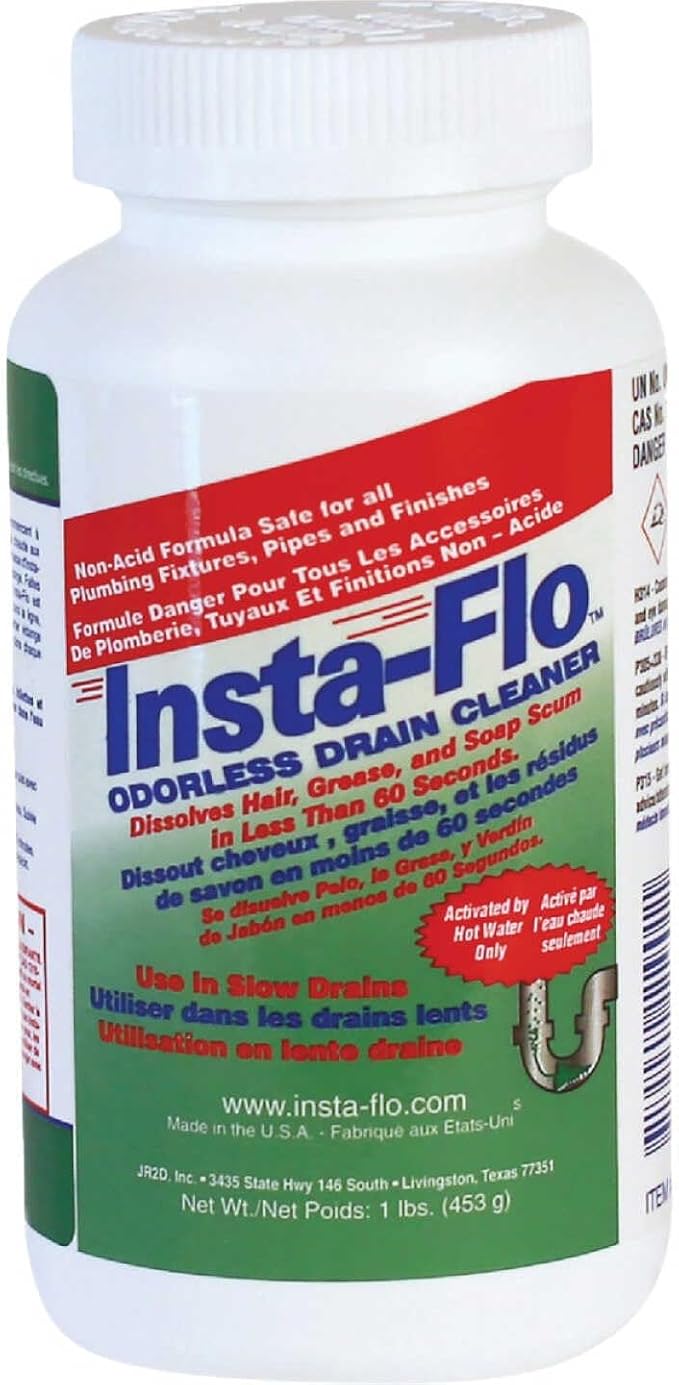Insta-Flo Crystals Drain Cleaner 1 lb.