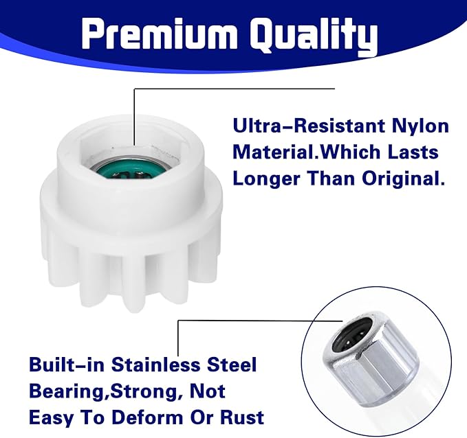 3 Pack Pedal Bearing Replacement for OCedar Mop Bucket - Easy Fix for 90% Rotation Mop Bucket on The Market, Compatible with mop Head Pedal Clutch Bearing Repair Kit