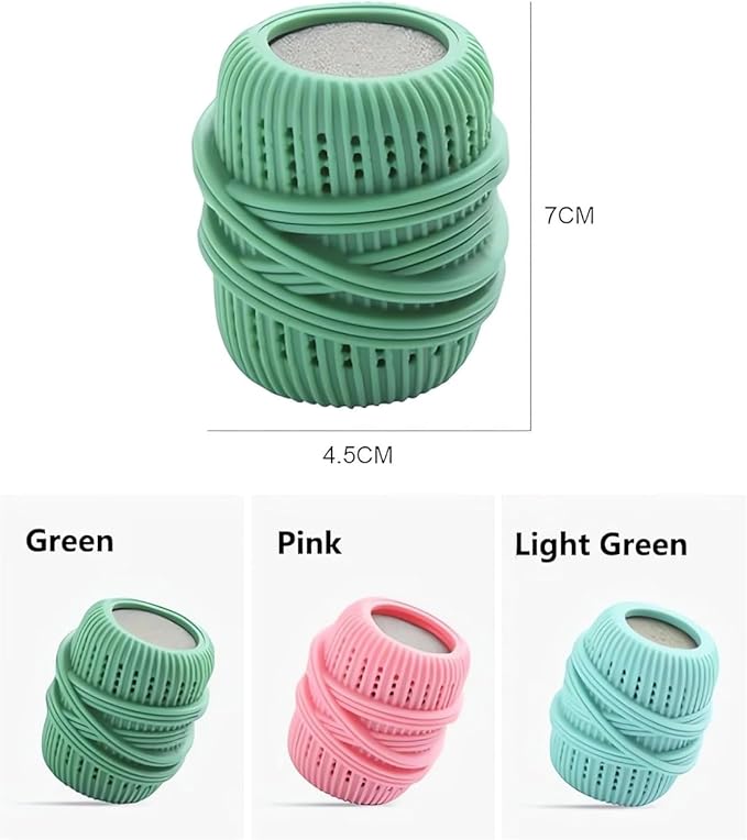 Generic 3pcs Set Washing Machine Laundry Ball, Fabric Softener Ball Dispenser, Softener Ball Dispenser, Softener Liquid Fabric Softener Dispener Refillable Ball, Light Blue, Light Green, Pink