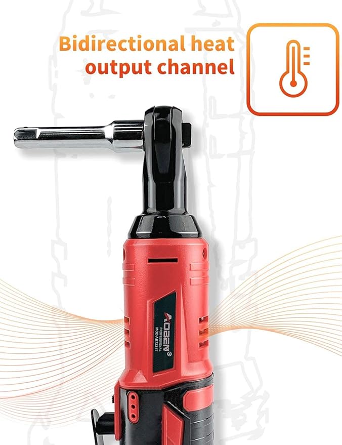 AOBEN 3/8" 12V Power Electric Ratchet Wrench Set with 1 2000mAh Lithium-Ion Battery And Charger