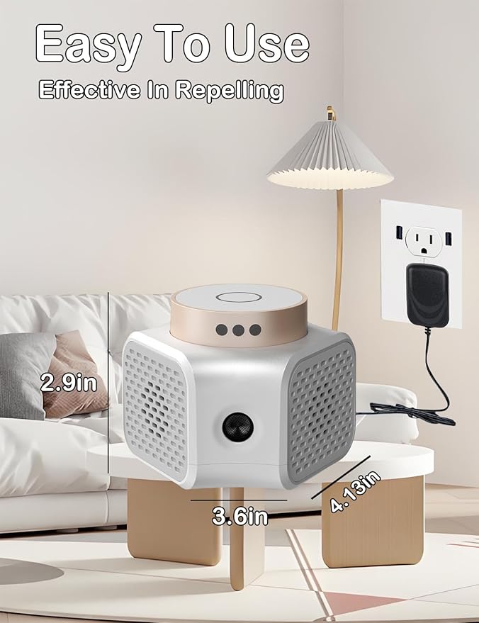 Mice Repellent Indoor Ultrasonic Pest Repeller,Squirrel Mouse Rodent Repellent Indoor Pest Control Device