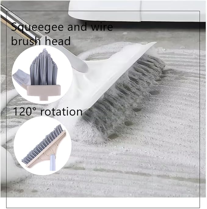 5-in-1 Foldable Cleaning Kit – All-in-One Broom, Dustpan, Pet Hair Roller, Squeegee & Wire Brush | Space-Saving, Ergonomic & Durable