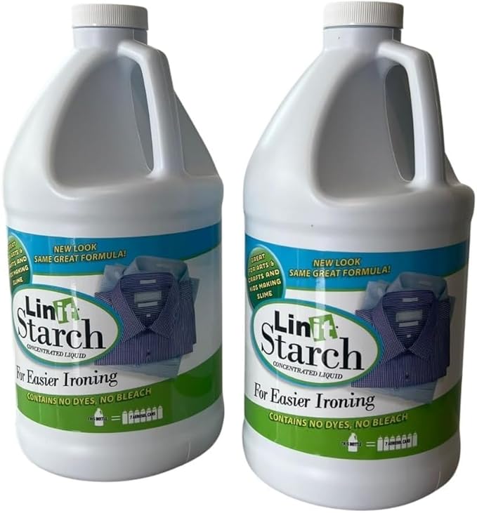 Malco Liquid Starch Crisp Classic Finish 64 oz. (Pack of 3) Liquid Starch for Ironing Clothes/Perfect for Wrinkle Release/Great for Arts & Crafts Projects/Slime, Paper Mache, Silly Putty