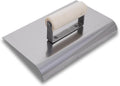 MARSHALLTOWN QLT Stainless Steel Hand Edgers, Wood Handle Material, 254mm Length, 152mm Width, 16mm Lip, 13mm Radius, Made In The USA, CE532S