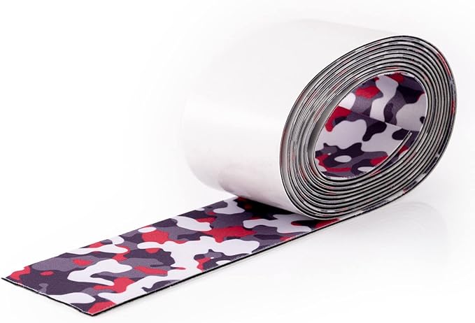 FOSHIO Micro Fiber Felt for Squeegee Edge Wrapping 2 Meters Length - Camouflage Felt to Cover The Edges of Hard Card Squeegees