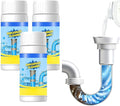 2026 New Sink Drain Cleaners, Powerful Pipe Dredging Agent Foaming Powder, Quick Foaming for Kitchen, Bathroom, Toilet, Tub Shower Drains, Home Cleaning Tool (3 PCS)