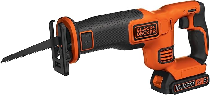BLACK+DECKER 20V MAX* Cordless Reciprocating Saw Kit (BDCR20C)