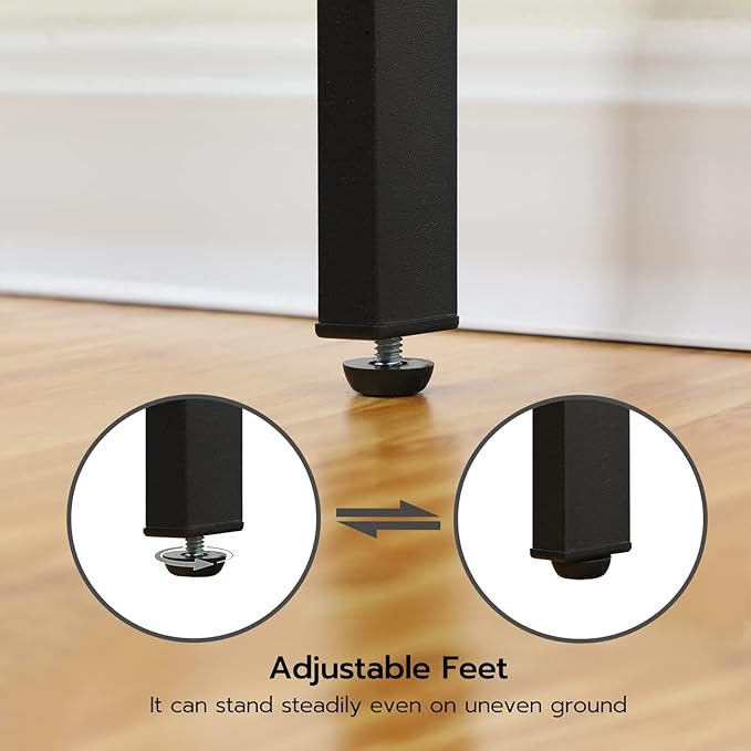 HOOBRO Over The Toilet Storage, 3-Tier Bathroom Organizer Shelf Over Toilet, Freestanding Bathroom Storage Shelves, Space Saver, Easy to Assemble for Room, Rustic Brown and Black BF41TS01