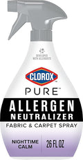 Clorox PURE Allergen Neutralizer Fabric and Carpet Spray, Nighttime Calm, 26 Fluid Ounces