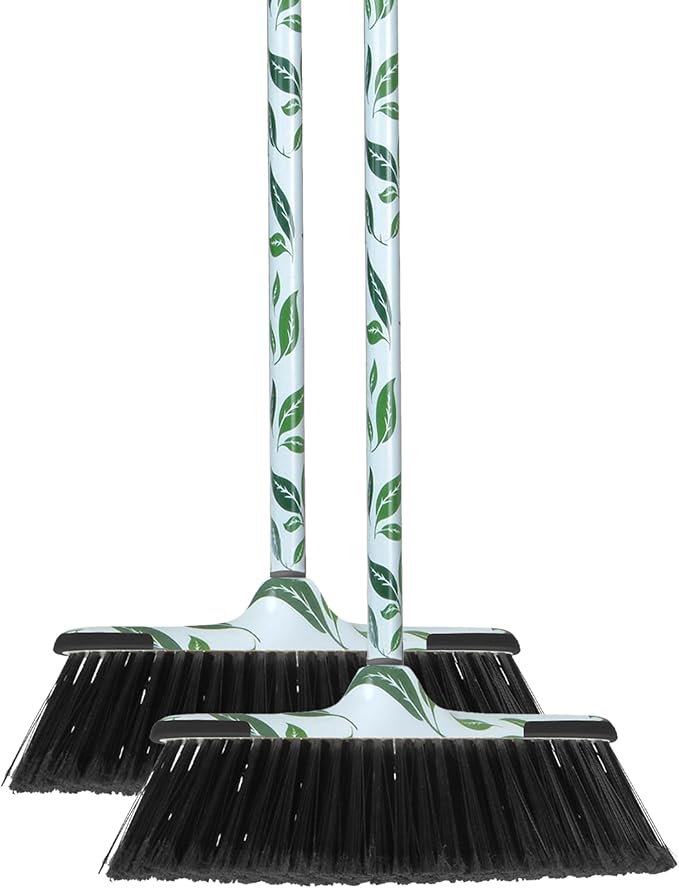 Leaf Design Broom 2-Pack
