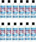 SNOWTREE - 12 Pack Glass Cleaner Solution for Glass, Ceramic, Metal & Silicone - 12 Fluid Oz Bottles (144 Oz) - Refreshing Citrus Scent Glass Cleaner Liquid - Removes Stains & Smells from All Pieces
