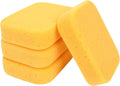 4PCS Large Car Wash Sponge – Sponges for Cleaning Extra Thick High-Density Pottery Sponges, Scratch-Free, Super Absorbent, Reusable for Auto Detailing, Waxing, and Cleaning