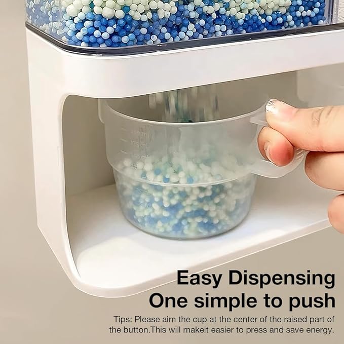 Conworld Laundry Beads Dispenser -Laundry Detergent Dispenser, Easy Access to Scented Beads, Laundry Room Organization Suitable for Laundry Beads , Laundry Powder, Rice (BPA Free )