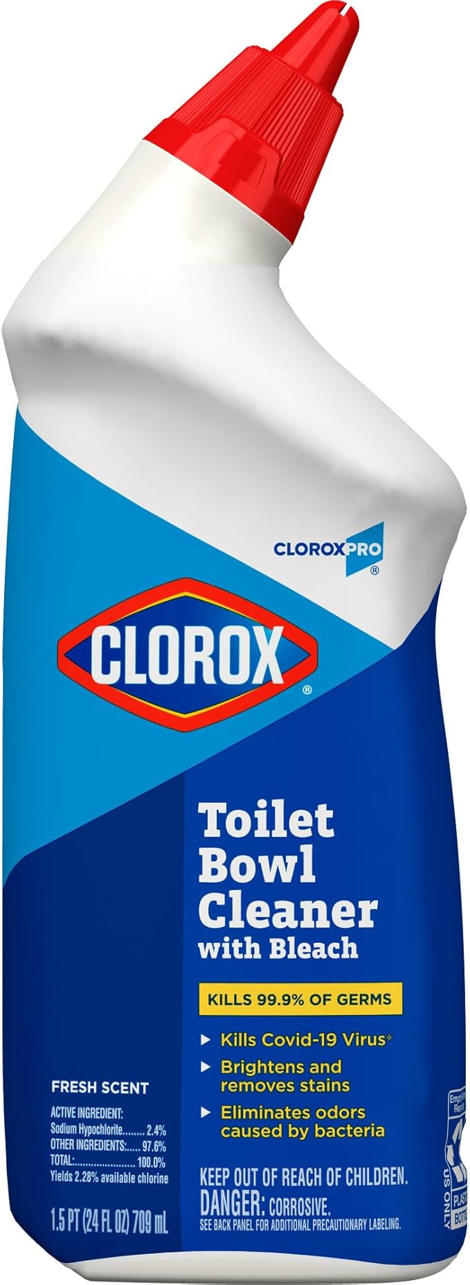 Clorox Commercial Solutions Manual Toilet Bowl Cleaner with Bleach