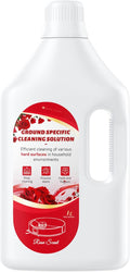 Floor Cleaning Solution Rose Scent, Compatible with Roborock Cleaning Solution Quick Drying Without Residue Suitable for All Robot Vacuums and Wet Dry Dual-Use Vacuum Cleaners (1 L, Rose)