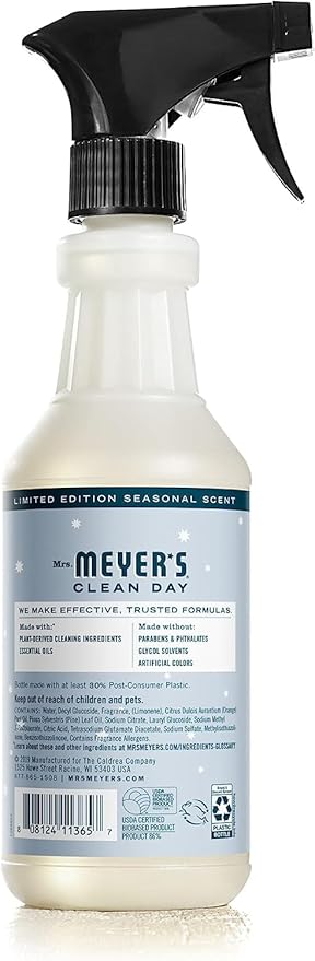 Mrs. MEYER'S CLEAN DAY Variety, 1 Multi-Surface Cleaner, 16 OZ, 1 Multi-Surface Cleaner, 16 OZ, 1 CT (Snow Drop + Peppermint)