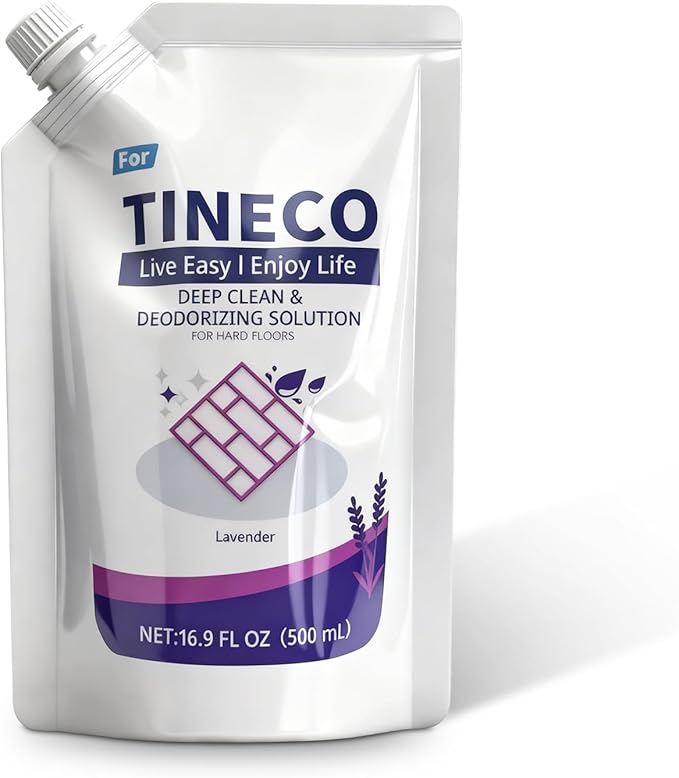 Floor Lavender Cleaning Solution 1 bags Refill, Compatible with Tineco All Series Robot Vacuum Cleaner, Eco-Safe, Streak-Free Formula for Hard Floors, Pet & Kid Friendly
