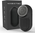 Rechargeable Fabric Shaver, Magictec Lint Remover Sweater Defuzzer Lints Fuzzs Pills Pilling Trimmer for Clothes and Furniture -Battery Operated (Black)