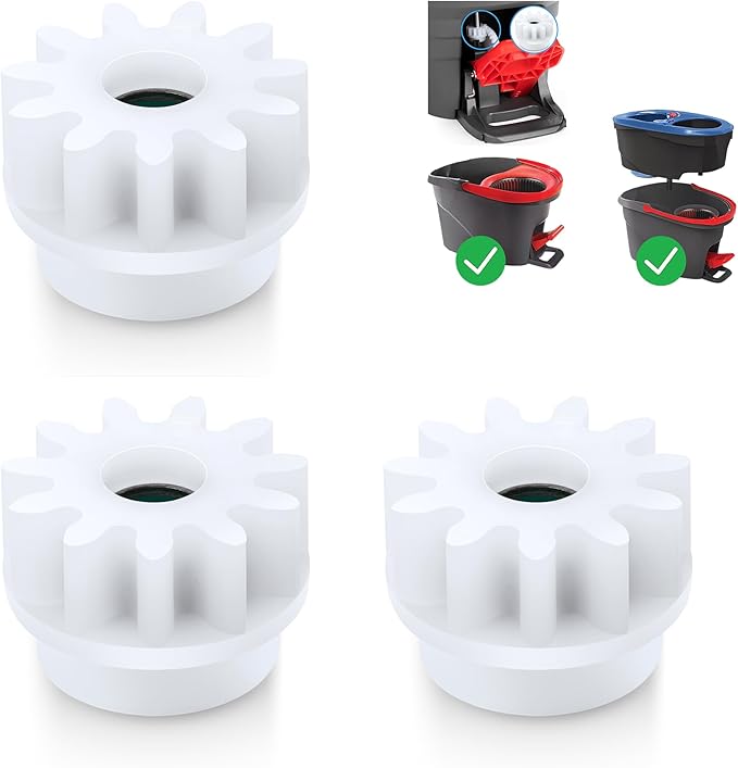 3 Pcs Spin Mop Bucket Replacement Gear Compatible with O Cedar Mop Bucket Pedal Only One Way Bearing Repair Parts