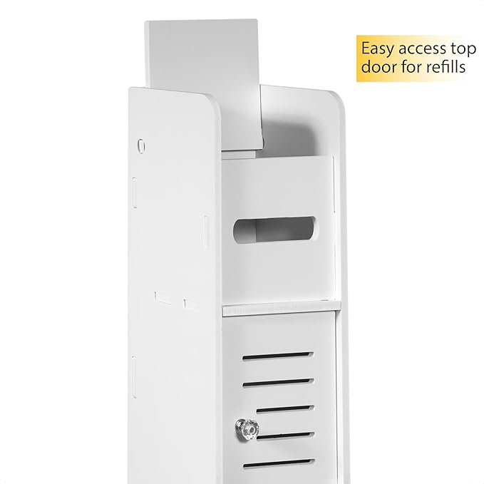 Trademark Innovations Bathroom Storage and Organization, Bathroom Accessories, Bathroom Cabinet Organizer, Toilet Paper Stand