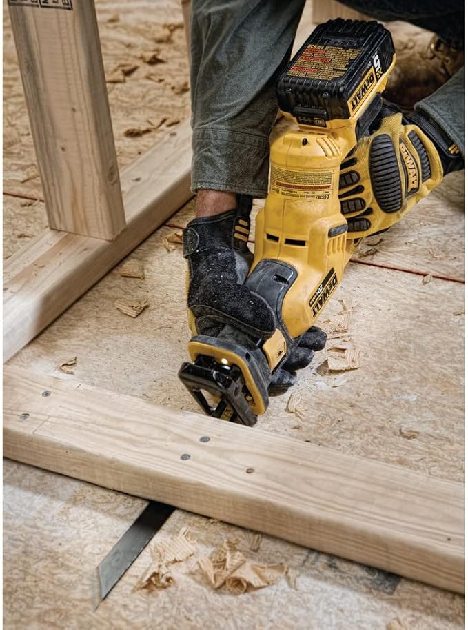 DEWALT 20V MAX Cordless Reciprocating Saw, Compact, Variable Speed, LED Light, Bare Tool Only (DCS387B)