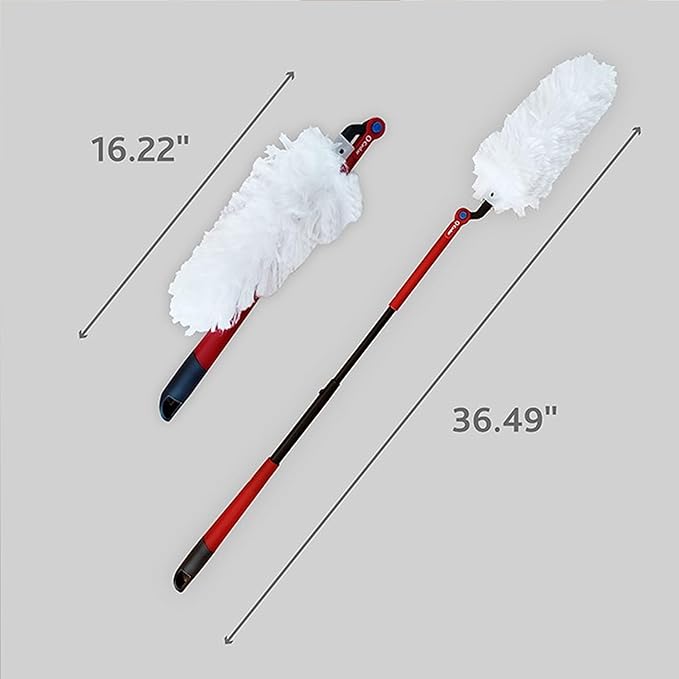 O-Cedar Flex & Catch Heavy Duty Dusting Kit with 15 Disposable Duster Refills | New & Improved Model | Extendable 3 Ft Handle with Stay-On Duster Hook | Traps 3X More Dust Than Feather Dusters