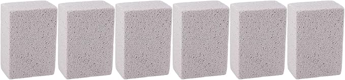 WALFRONT 6PCS Pool Pumice Stone for, PVC Material Scouring Sticks for Toilet Bowl Bathtub Shower Tile, Hard Water Remover for Kitchen Sink Swimming Pool Grates (M)