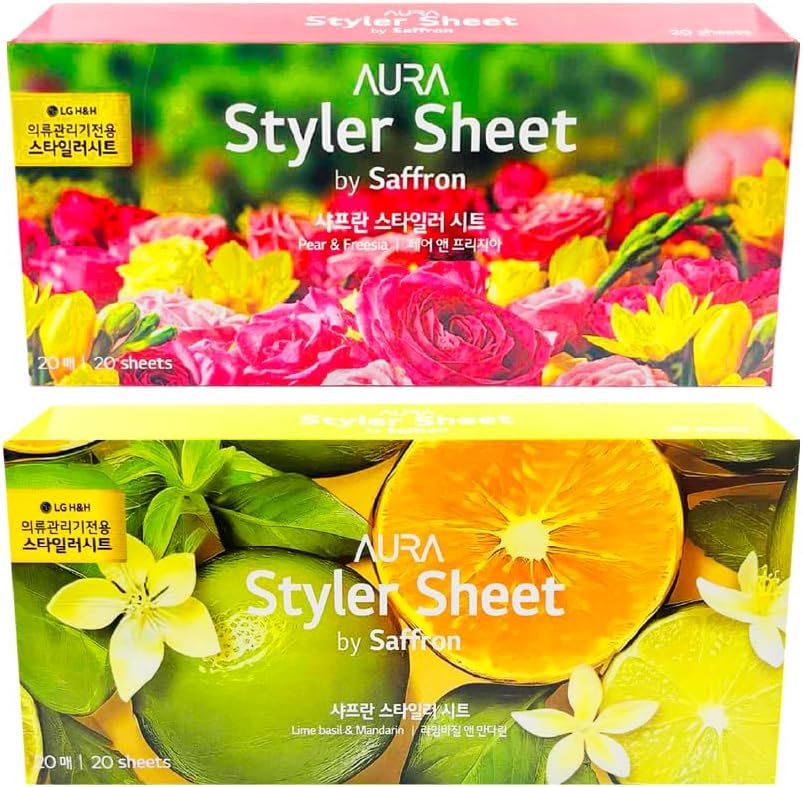LG Styler Sheets 20 Sheets (Freesia + Lime basil)