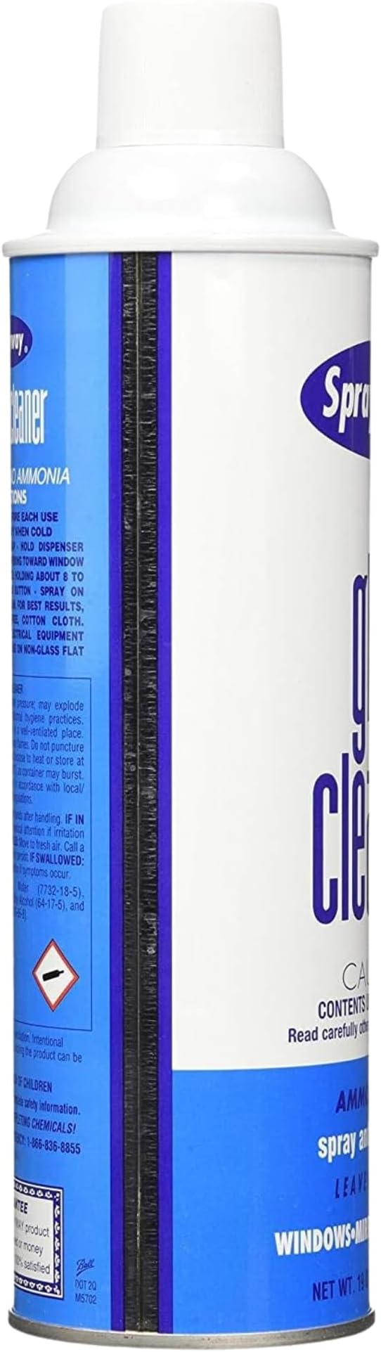 Sprayway Glass Cleaner with Foaming Spray for a Streak-Free Shine for Home and Automotive Use, 19 oz., Pack of 12