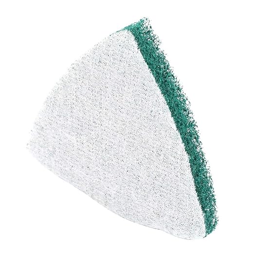 YWBL-WH Triangle Polishing Pads, 240 Grit, Self Adhesive, Nylon, 3.5x3.5x3.5 Inch, 5 Pack