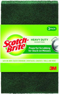 Scotch-Brite Heavy Duty Scouring Pad, Dish Scrubber for Kitchen + Outdoor, 3 Scrub Pads for Uncoated Pots and Pans, Cast Iron Cooktops, Grill Grates, Oven Racks, & BBQ, Durable, Long-Lasting