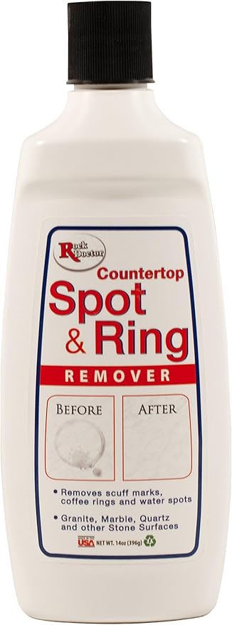 Rock Doctor Spot & Ring Remover, Works on Granite, Marble, Countertop & Quartz, Hard Water Mark & Spot Remover, Remove Coffee & Scuff Mark, 14 oz. Pack of 1