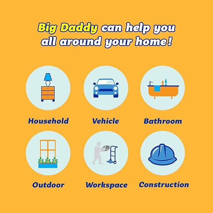 Scrub Daddy Large Sponge - Big Daddy - Scratch-Free Multipurpose Kitchen & Dish Sponge - BPA Free & Made with Polymer Foam - Stain & Odor Resistant (1 Count)