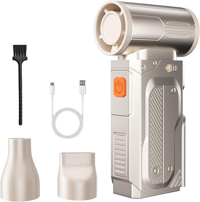 F91 Super Power Cordless Air Duster-110000RPM Electric Air Duster,5-Gear Adjustable Compressed air Duster,Rechargeable Brushless Motor Durable Blower for Computer, House and Car