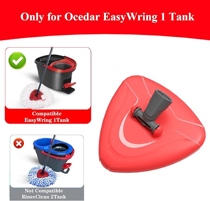 Spin Mop Base Compatible with O-Cedar Easywring 1 Tank,Spin Mop Replacement Head Cover for Ocedar Mop Attachment Parts, Easy to Replace